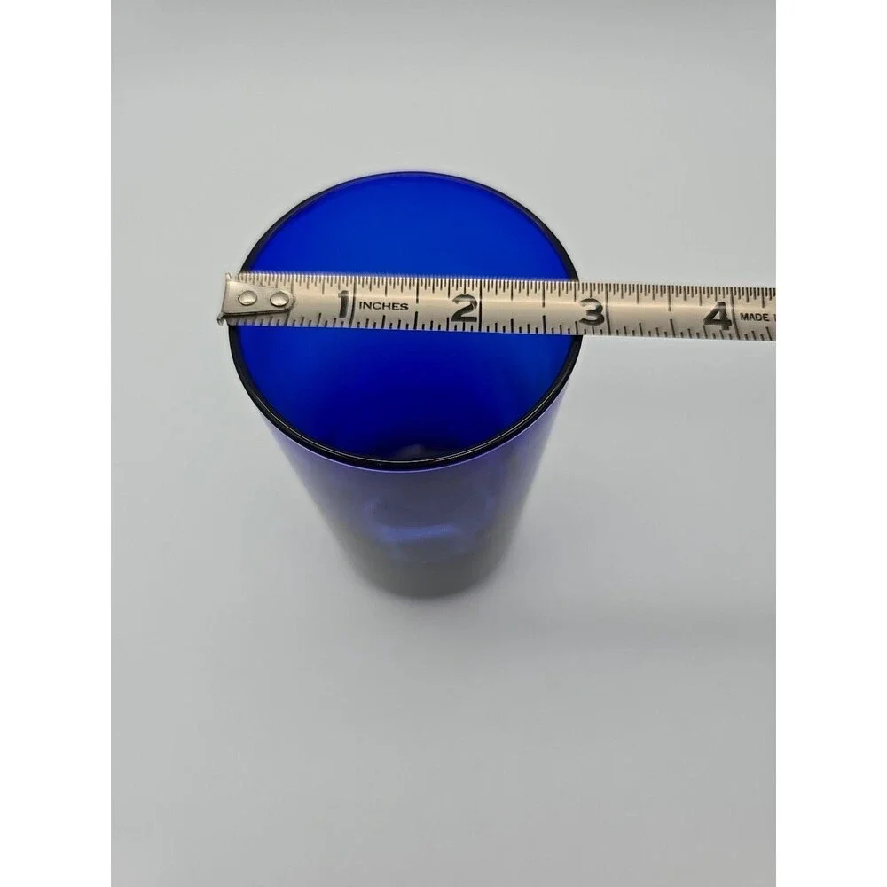 Vintage Libbey Cobalt Blue Metropolitan Round Bottom Tumbler Glass